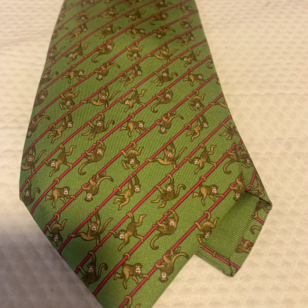 Hermes silk tie